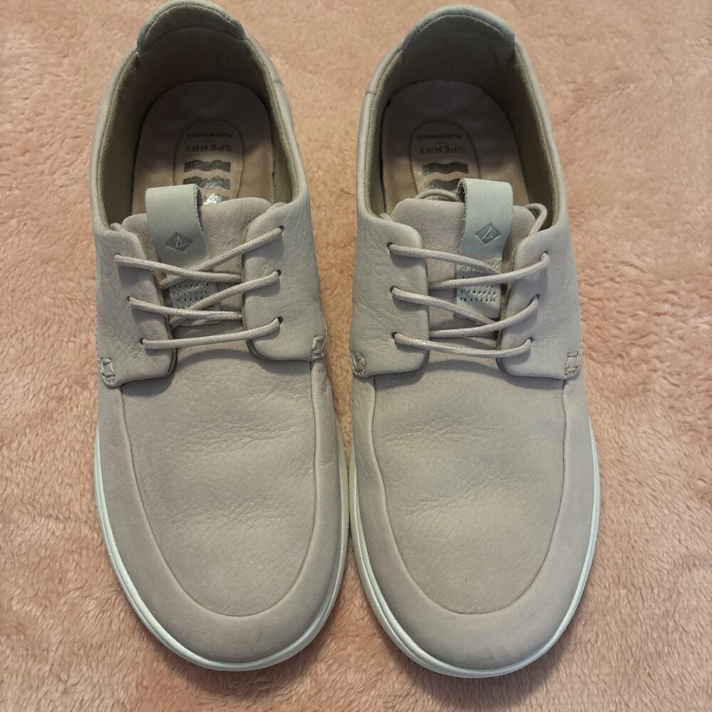 Sperry Women 7.5 Coastal PLUSHWAVE 3-Eye Rose Dust Shoe STS85542 Distress